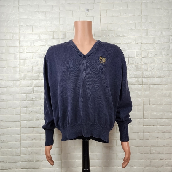 izod mens large blue vneck sweater - Picture 2 of 6